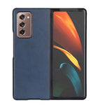 Leather Coated Hard PC Case for Samsung Galaxy Z Fold2 5G