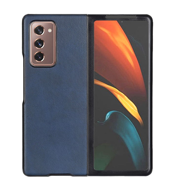 Leather Coated Hard PC Case for Samsung Galaxy Z Fold2 5G