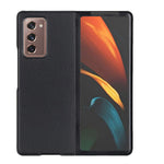 Hard PC-skal belagt med ægte læder med fleksibel 180-graders foldning til Samsung Galaxy Z Fold2 5G