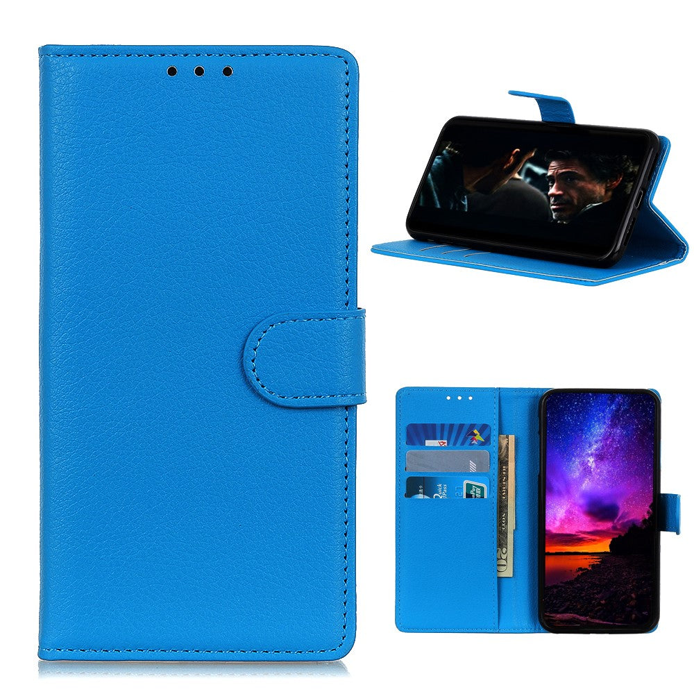 Litchi Skin Texture Wallet Leather Stand Protective Case for Samsung Galaxy A42 5G
