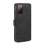 DG.MING Mobilskal till Samsung Galaxy S20 FE 4G/5G/S20 Lite/S20 FE 2022 Retro Style Läder Plånboksfodral