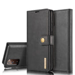 DG.MING Detachable 2-in-1 Split Leather Wallet Shell + PC Back Case for Samsung Galaxy S20 FE 4G / 5G / S20 Lite / S20 FE 2022