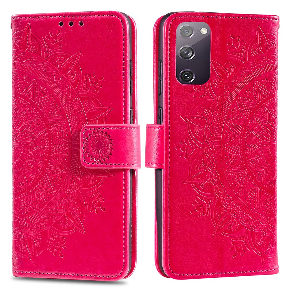 Imprint Flower Leather Cover for Samsung Galaxy S20 FE 4G/5G/S20 Lite/S20 FE 2022