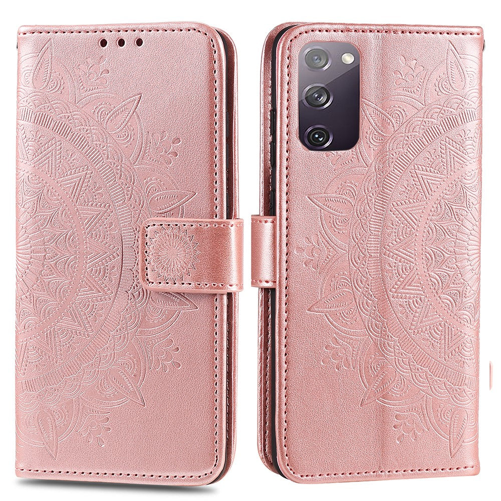 Imprint Flower Leather Cover for Samsung Galaxy S20 FE 4G/5G/S20 Lite/S20 FE 2022