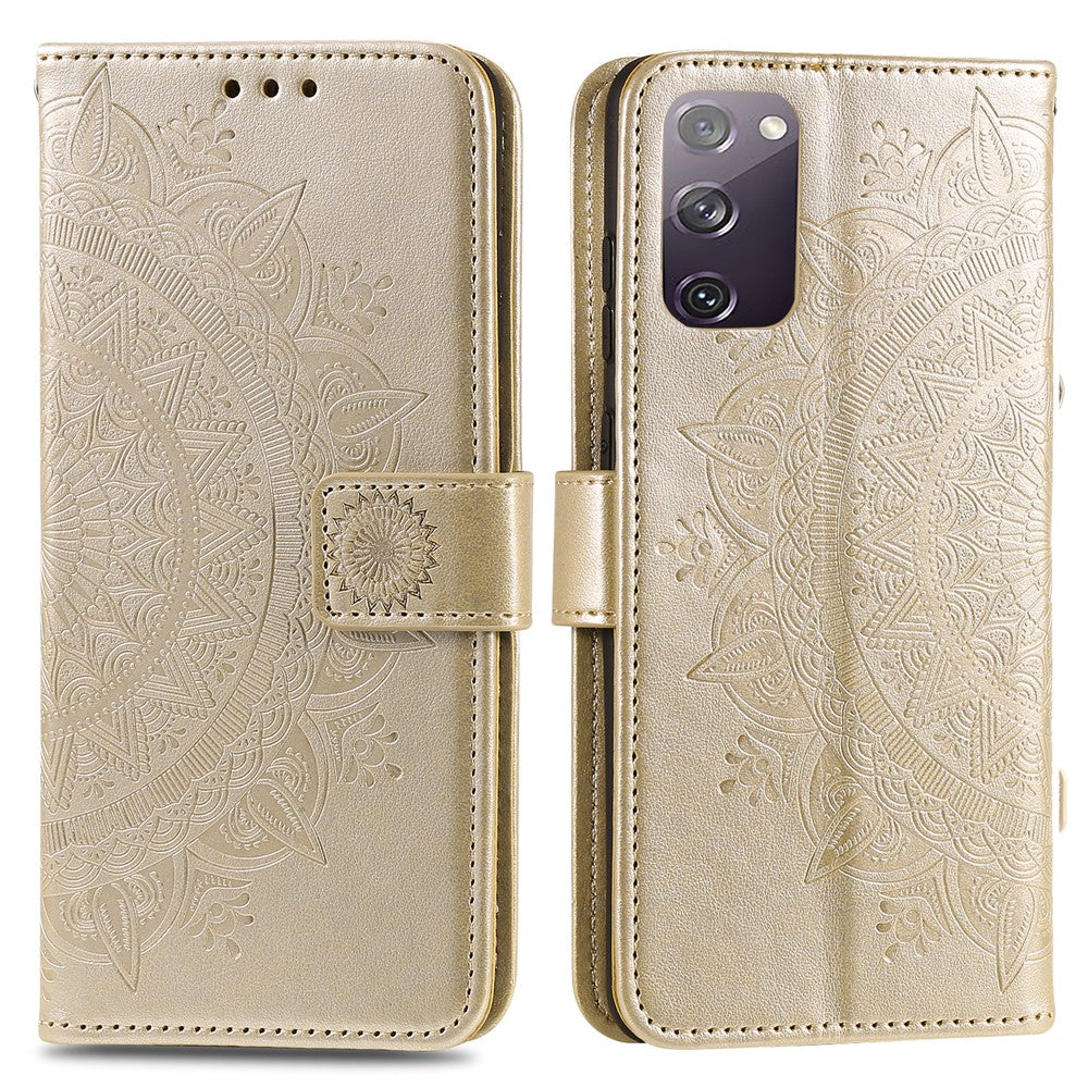 Imprint Flower Leather Cover for Samsung Galaxy S20 FE 4G/5G/S20 Lite/S20 FE 2022