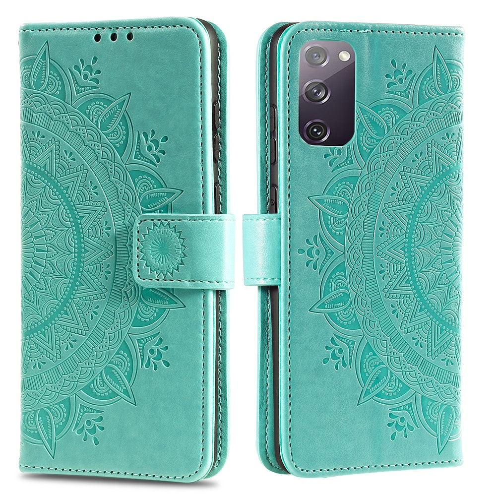 Imprint Flower Leather Cover for Samsung Galaxy S20 FE 4G/5G/S20 Lite/S20 FE 2022