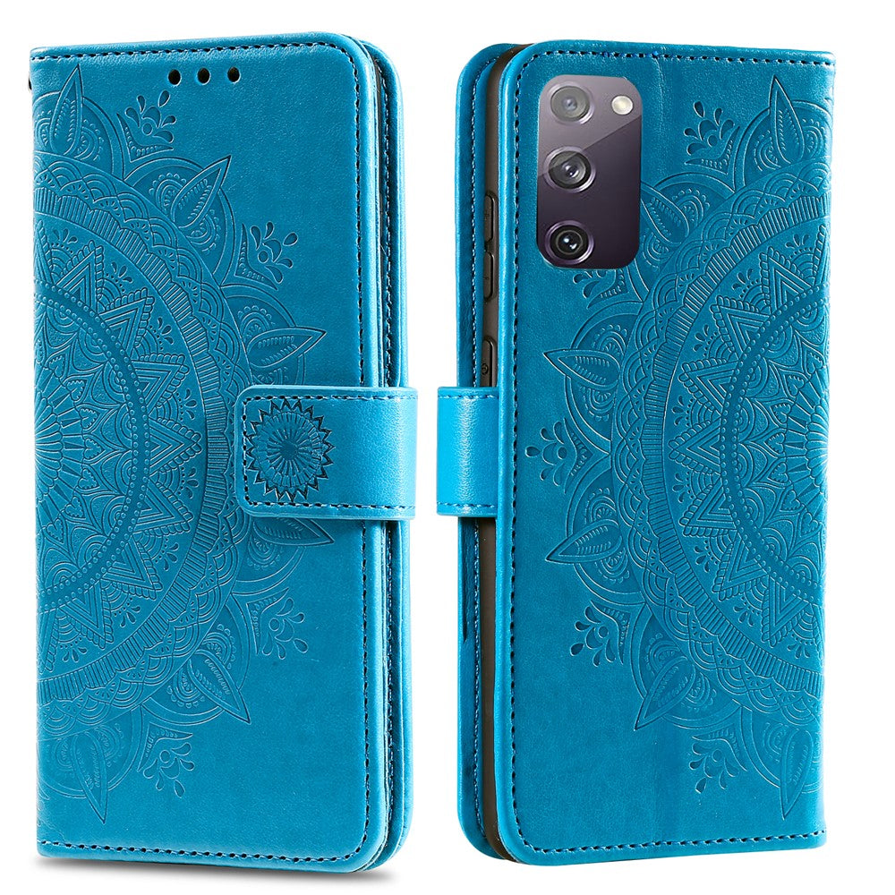 Imprint Flower Leather Cover for Samsung Galaxy S20 FE 4G/5G/S20 Lite/S20 FE 2022