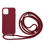 Mjukt TPU-skal med multifunktionsrem för iPhone 12/12 Pro-fodral