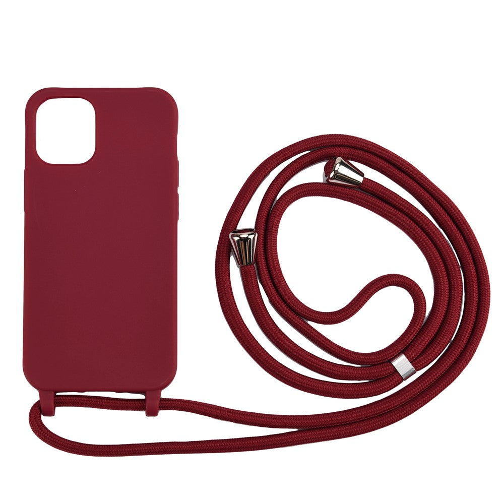 Mjukt TPU-skal med multifunktionsrem för iPhone 12/12 Pro-fodral