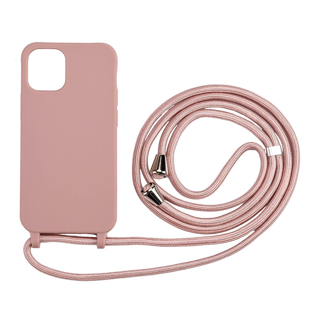 Mjukt TPU-skal med multifunktionsrem för iPhone 12/12 Pro-fodral