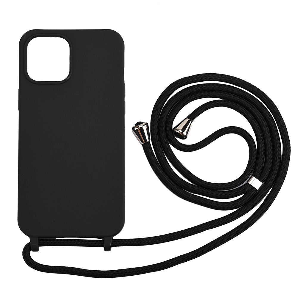Mjukt TPU-skal med multifunktionsrem för iPhone 12 Pro Max mobilskydd