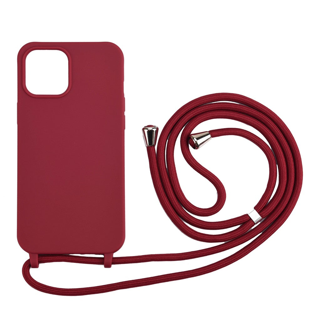 Soft TPU Case with Multi-function Lanyard for iPhone 12 Pro Max Phone Cover