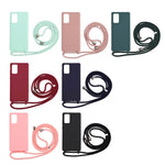 Blødt beskyttende TPU-cover med strop til Samsung Galaxy Note20 4G/5G telefoncover