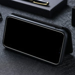 For Samsung Galaxy A42 5G Carbon Fiber Texture Leather Phone Case Auto-absorbed Phone Flip Protective Cover with Card Holder