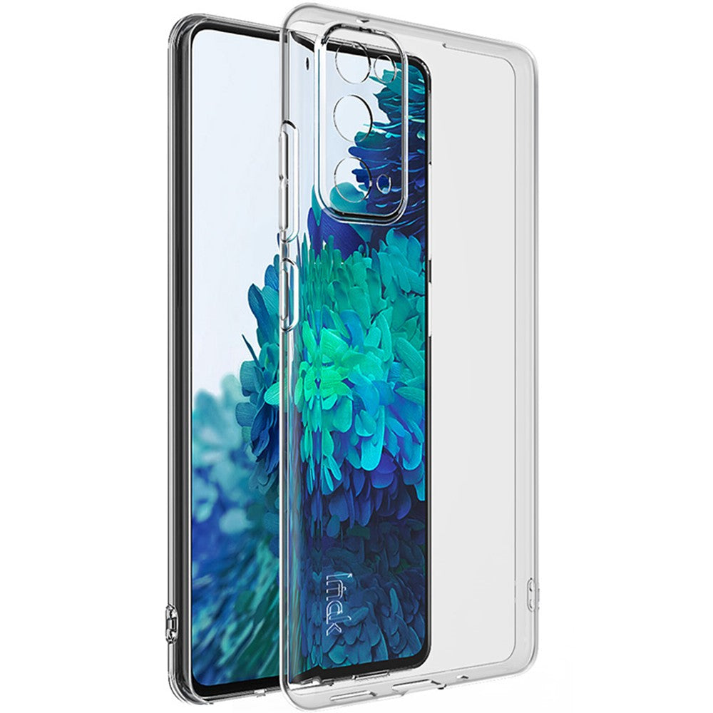 IMAK UX-5-serien genomskinligt mjukt miljövänligt sprickskyddande TPU-skal med linsskydd för Samsung Galaxy S20 FE 4G/5G/S20 Lite/S20 FE 2022