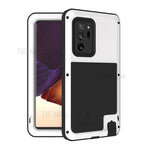 LOVE MEI för Samsung Galaxy Note20 Ultra / Note20 Ultra 5G metallskal stötsäkert falltåligt dammtåligt mobilskal (utan härdat glas)