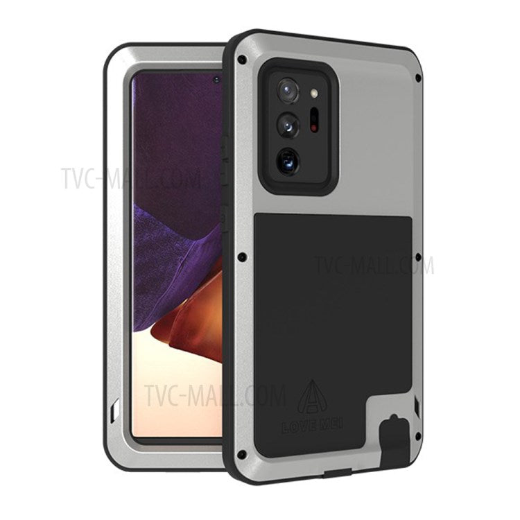 LOVE MEI för Samsung Galaxy Note20 Ultra / Note20 Ultra 5G metallskal stötsäkert falltåligt dammtåligt mobilskal (utan härdat glas)