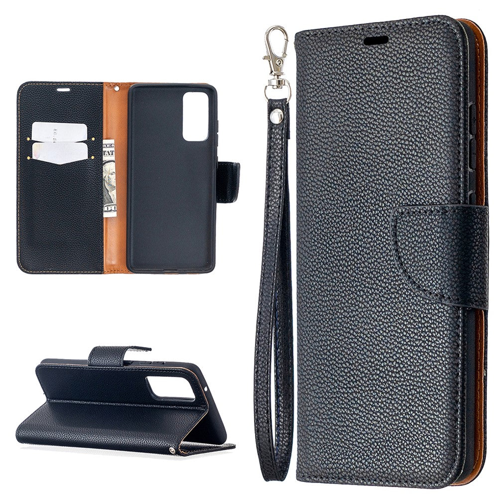 Litchi Surface with Wallet Leather Stand Case for Samsung Galaxy S20 FE 4G/FE 5G/S20 Lite/S20 FE 2022