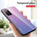 Gradient Tempered Glass PC TPU Hybrid Case for Samsung Galaxy S20 FE 4G/FE 5G/S20 Lite/S20 FE 2022