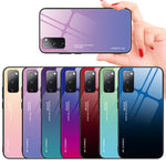 Gradient Tempered Glass PC TPU Hybrid Case for Samsung Galaxy S20 FE 4G/FE 5G/S20 Lite/S20 FE 2022