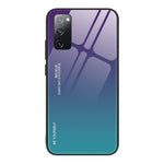 Gradient Tempered Glass PC TPU Hybrid Case for Samsung Galaxy S20 FE 4G/FE 5G/S20 Lite/S20 FE 2022