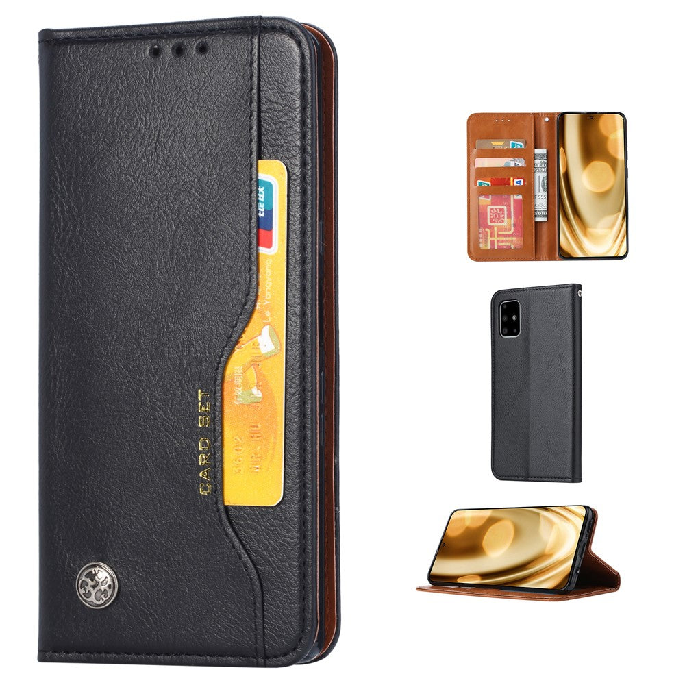 Auto-absorbed Wallet Stand Leather Protector Cover for Samsung Galaxy S20 FE 4G/FE 5G/S20 Lite/S20 FE 2022