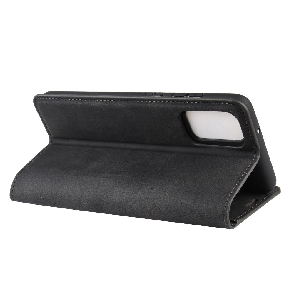 Silky Touch Leather Shell Case for Samsung Galaxy S20 FE 4G / FE 5G / S20 Lite / S20 FE 2022