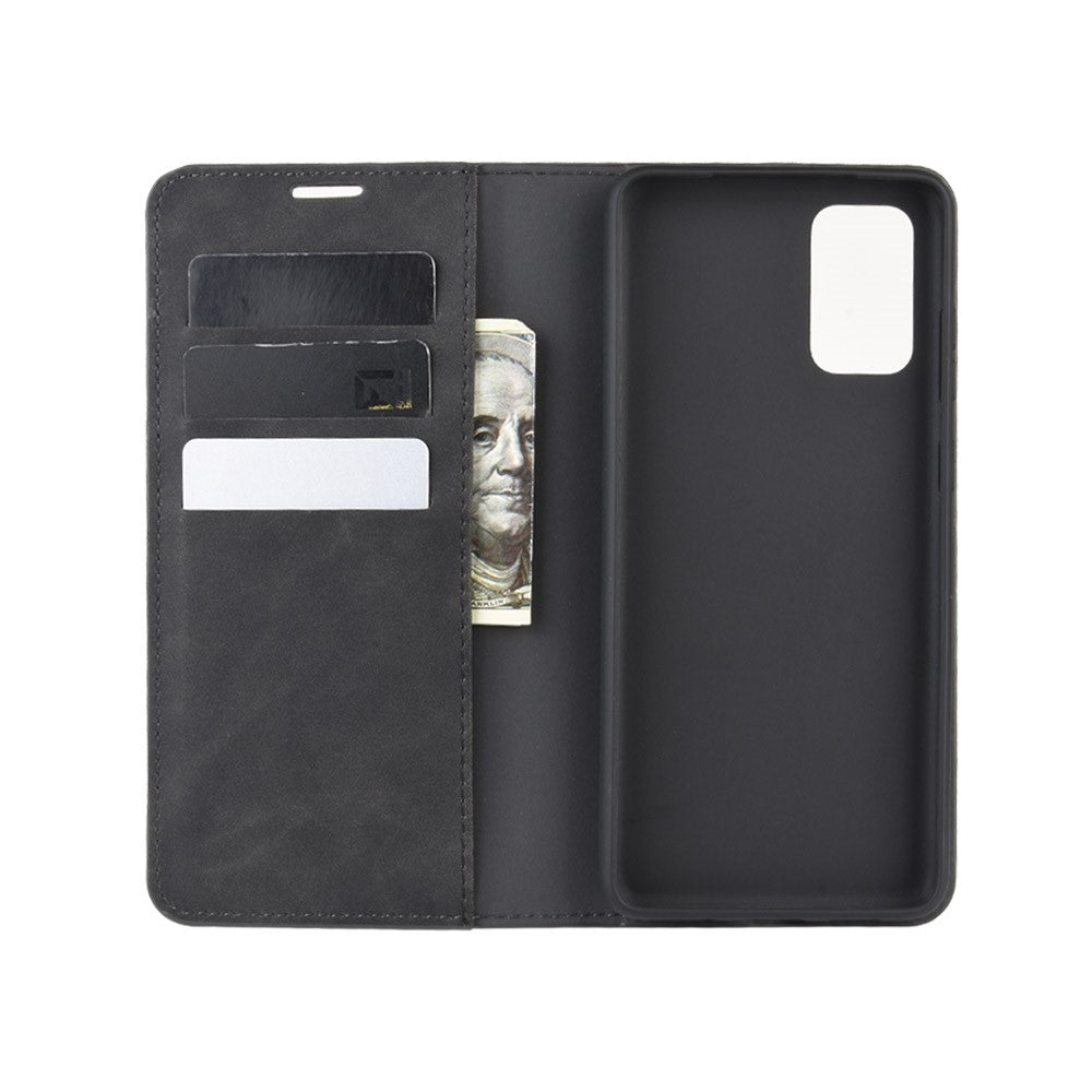 Silky Touch Leather Shell Case for Samsung Galaxy S20 FE 4G / FE 5G / S20 Lite / S20 FE 2022