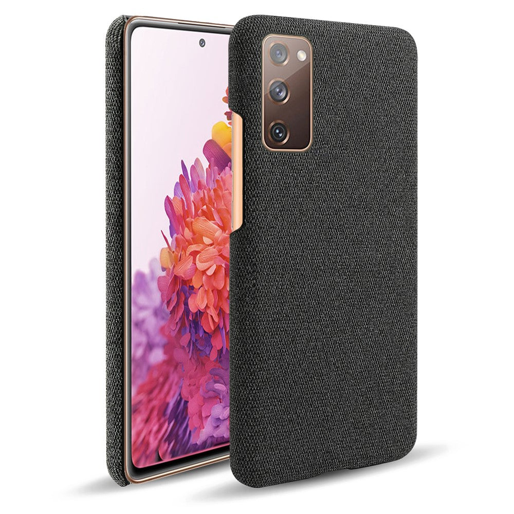Cloth Texture Plastic Back Case for Samsung Galaxy S20 FE 4G/FE 5G/S20 Lite/S20 FE 2022