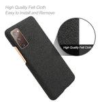 Cloth Texture Plastic Back Case for Samsung Galaxy S20 FE 4G/FE 5G/S20 Lite/S20 FE 2022