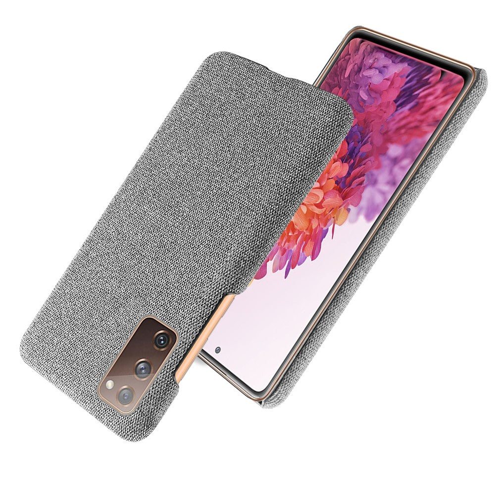 Cloth Texture Plastic Back Case for Samsung Galaxy S20 FE 4G/FE 5G/S20 Lite/S20 FE 2022