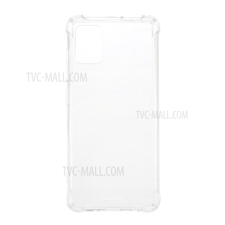 Drop-proof Glossy Acrylic + TPU Hybrid Case Shell for Samsung Galaxy A51 4G SM-A515