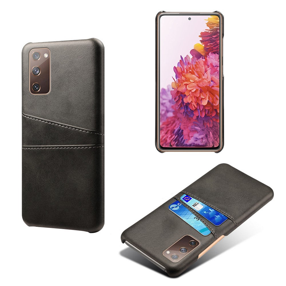 for Samsung Galaxy S20 FE 4G / FE 5G / S20 Lite / S20 FE 2022 PU Leather + Plastic Shell with Card Holder Slots