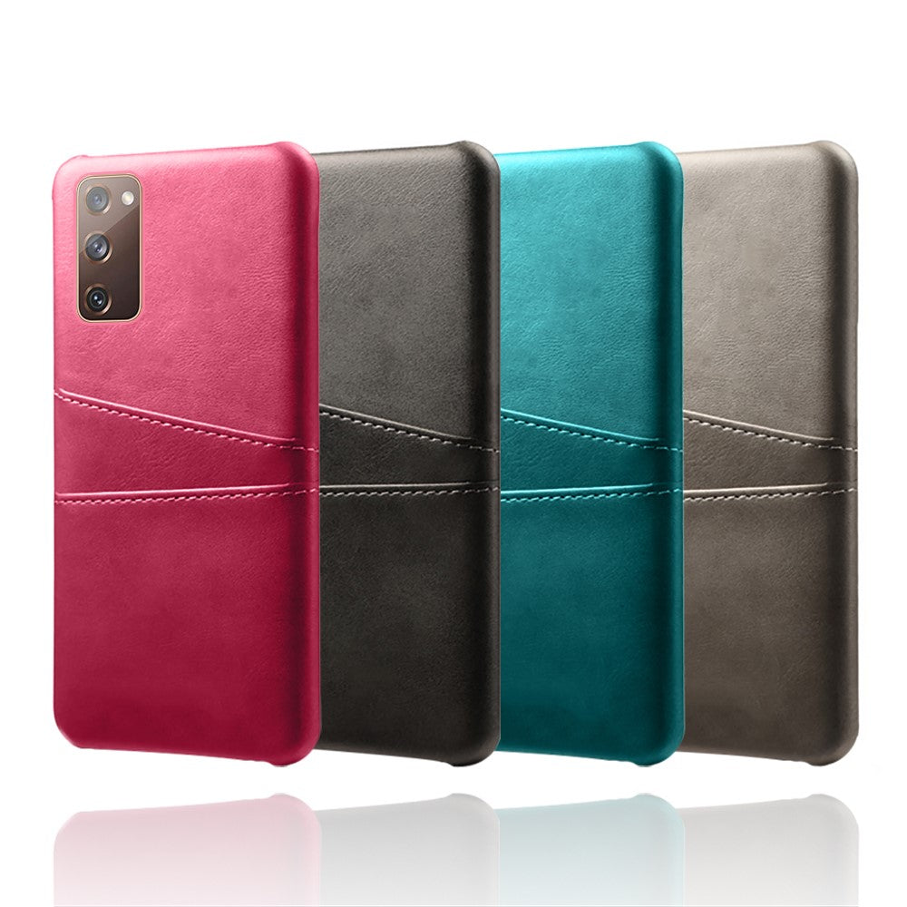 for Samsung Galaxy S20 FE 4G / FE 5G / S20 Lite / S20 FE 2022 PU Leather + Plastic Shell with Card Holder Slots