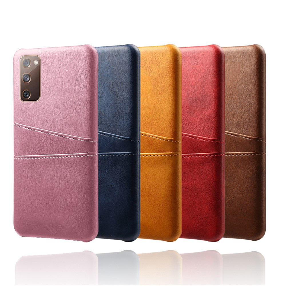 for Samsung Galaxy S20 FE 4G / FE 5G / S20 Lite / S20 FE 2022 PU Leather + Plastic Shell with Card Holder Slots