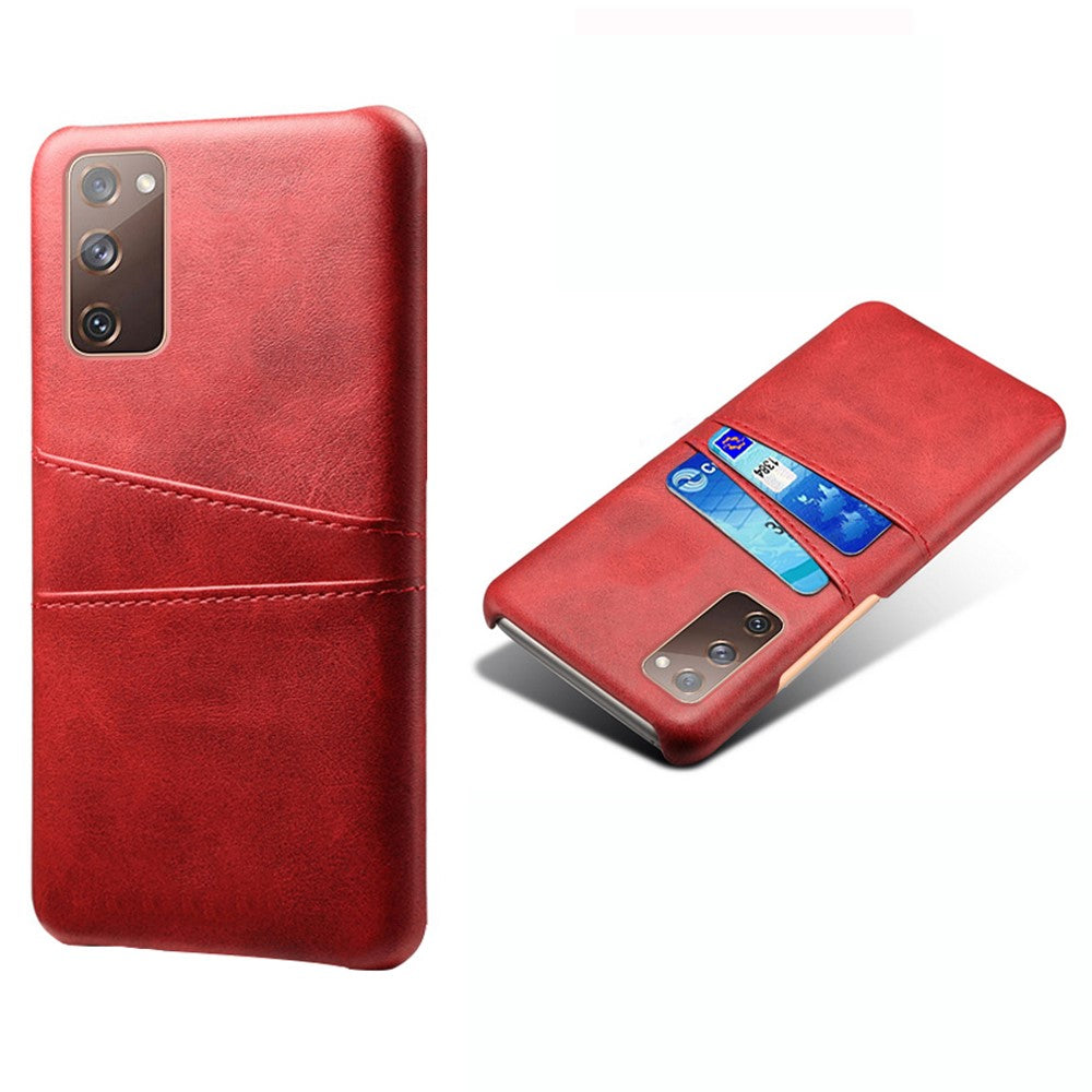 for Samsung Galaxy S20 FE 4G / FE 5G / S20 Lite / S20 FE 2022 PU Leather + Plastic Shell with Card Holder Slots
