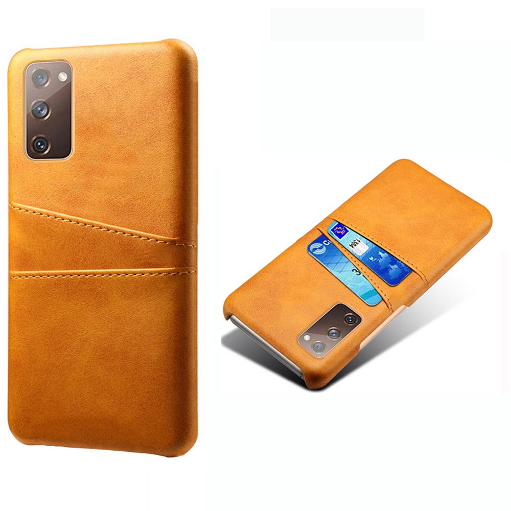 for Samsung Galaxy S20 FE 4G / FE 5G / S20 Lite / S20 FE 2022 PU Leather + Plastic Shell with Card Holder Slots