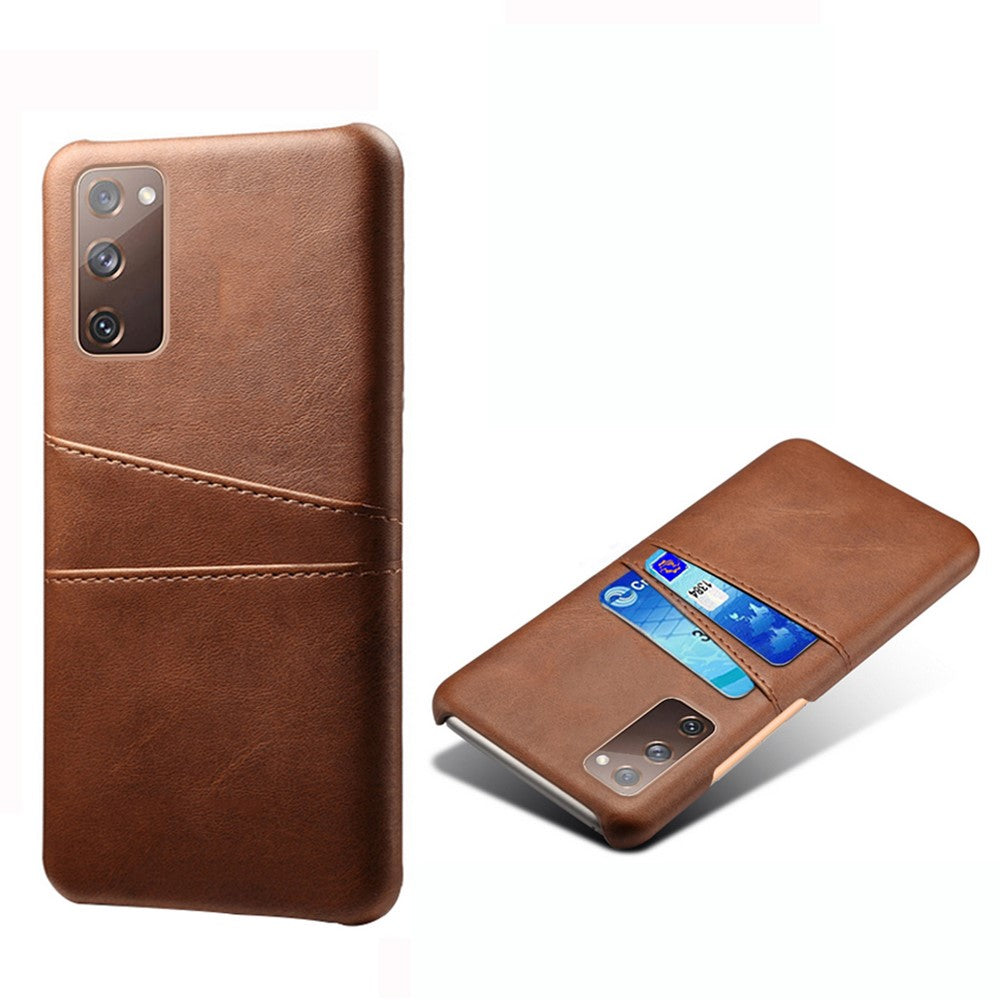 for Samsung Galaxy S20 FE 4G / FE 5G / S20 Lite / S20 FE 2022 PU Leather + Plastic Shell with Card Holder Slots