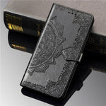 Embossed Mandala Flower Wallet Leather Shell for Samsung Galaxy S20 FE 4G/FE 5G/S20 Lite/S20 FE 2022