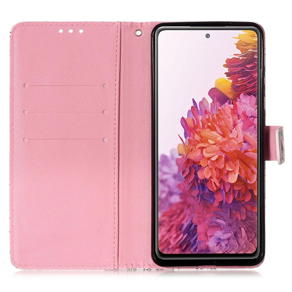 Pattern Printing Wallet Stand Leather Phone Casing with Strap for Samsung Galaxy S20 FE 4G / FE 5G / S20 Lite / S20 FE 2022