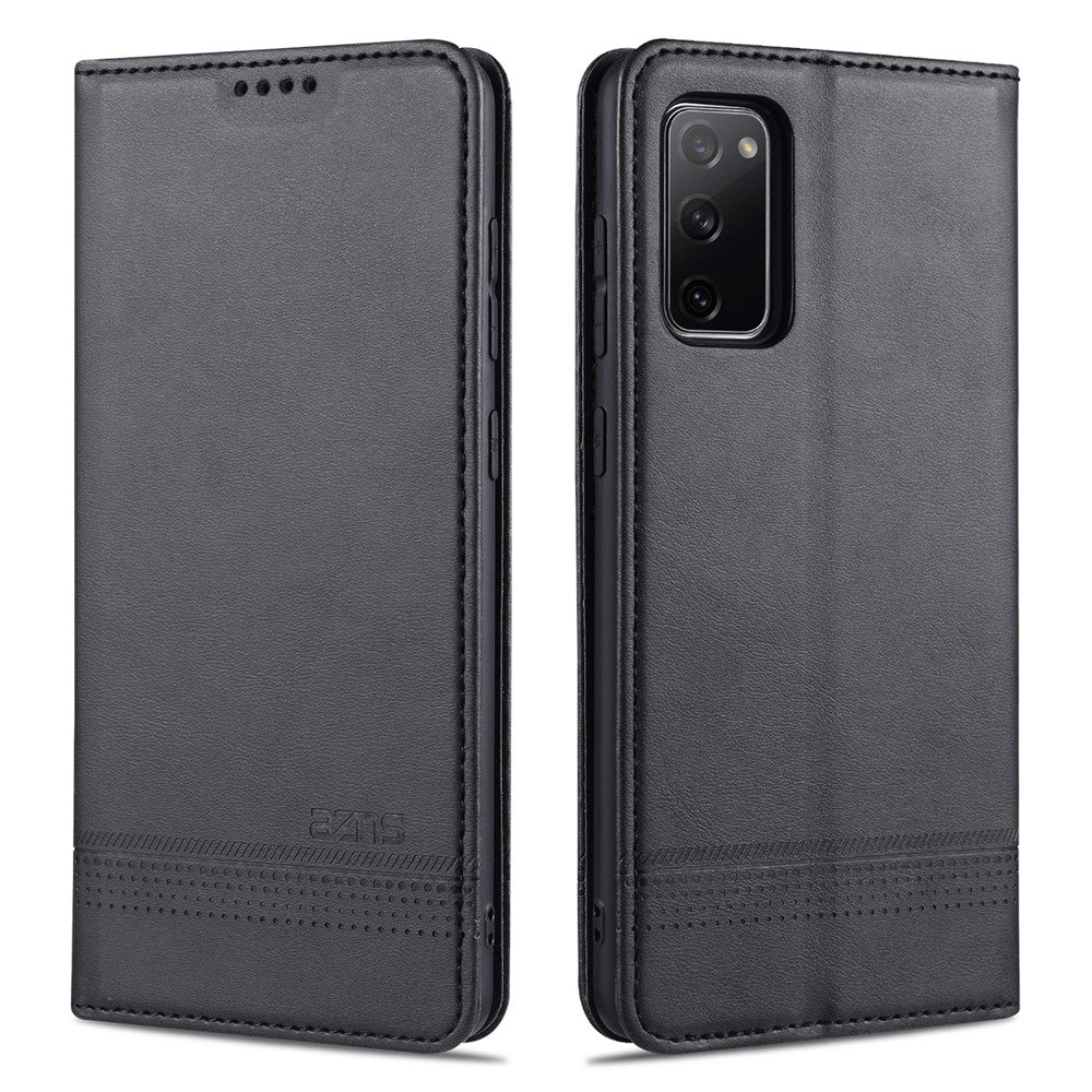 AZNS Auto-absorbed Leather Wallet Case for Samsung Galaxy S20 FE 4G/FE 5G/S20 Lite/S20 FE 2022