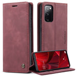 CASEME 013 Series Phone Cover for Samsung Galaxy S20 FE 4G/FE 5G/S20 Lite/S20 FE 2022 Auto-absorbed Leather Stand Wallet Case