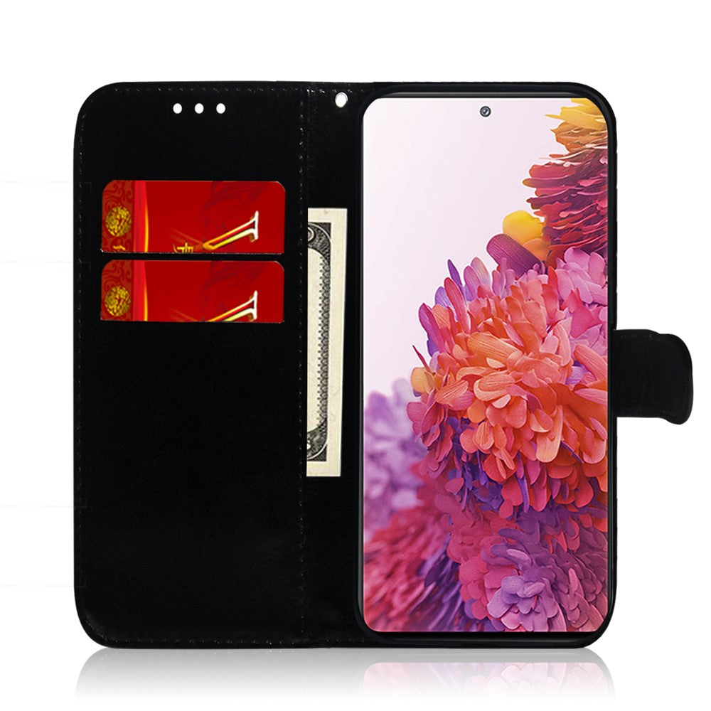 Magnetisk læderetui med blommönster til Samsung Galaxy S20 FE/S20 Fan Edition/S20 FE 5G/S20 Fan Edition 5G/S20 Lite/S20 FE 2022