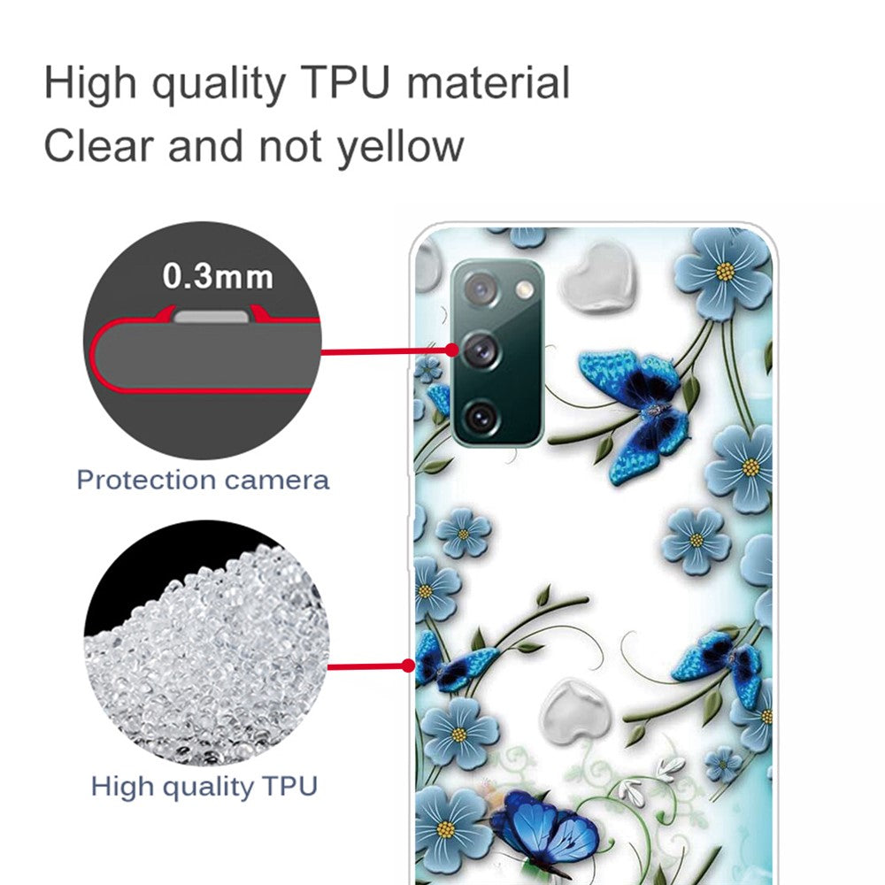 Stylish Pattern Printing TPU Case for Samsung Galaxy S20 FE/S20 Fan Edition/S20 FE 5G/S20 Fan Edition 5G/S20 Lite/S20 FE 2022