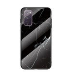 Marble Grain Pattern Tempered Glass PC + TPU Combo Case for Samsung Galaxy S20 FE 5G/Fan Edition 5G/S20 FE/Fan Edition/S20 Lite/S20 FE 2022