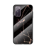 Marble Grain Pattern Tempered Glass PC + TPU Combo Case for Samsung Galaxy S20 FE 5G/Fan Edition 5G/S20 FE/Fan Edition/S20 Lite/S20 FE 2022