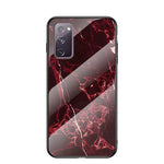 Marble Grain Pattern Tempered Glass PC + TPU Combo Case for Samsung Galaxy S20 FE 5G/Fan Edition 5G/S20 FE/Fan Edition/S20 Lite/S20 FE 2022