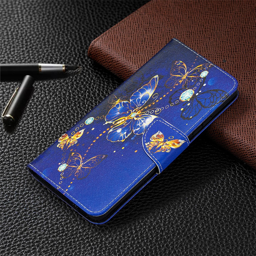 Mönstertryck Plånboksfodral Flip Läder mobilskal för Samsung Galaxy A42 5G