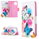 Mønsterprintet læderpung beskyttelsescover til Samsung Galaxy A42 5G