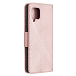 Plain Litchi Skin Stand Leather Wallet Phone Cover Shell for Samsung Galaxy A42 5G